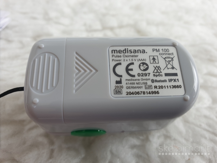 Naujas pulsoksimetras "Medisana PM 100 Connect" su bluetooth