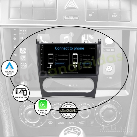 MERCEDES 2004-08 C W203 CLK W209 G Android multimedija navigacija automagnetola