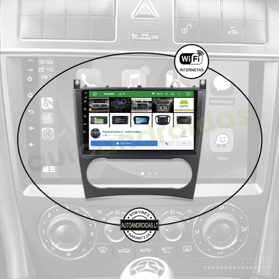 MERCEDES 2004-08 C W203 CLK W209 G Android multimedija navigacija automagnetola