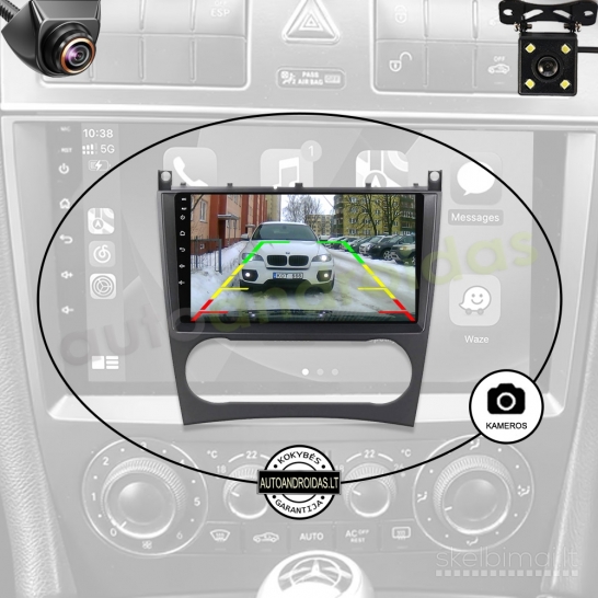 MERCEDES 2004-08 C W203 CLK W209 G Android multimedija navigacija automagnetola