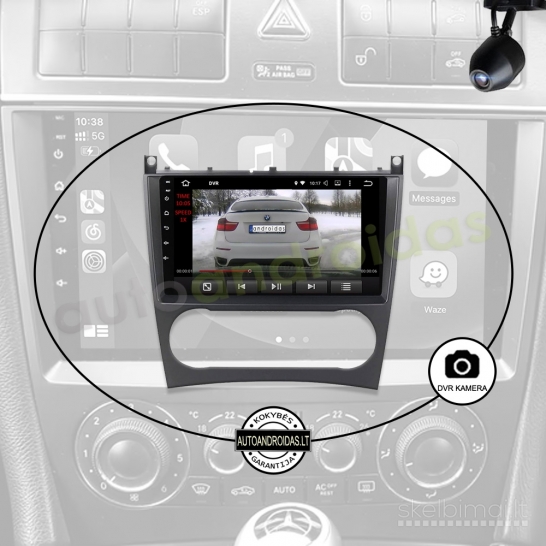 MERCEDES 2004-08 C W203 CLK W209 G Android multimedija navigacija automagnetola