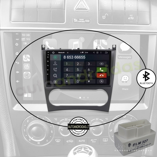 MERCEDES 2004-08 C W203 CLK W209 G Android multimedija navigacija automagnetola