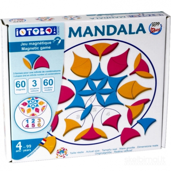 Magnetinis žaidimas "Mandala", 4+ www.educus.lt