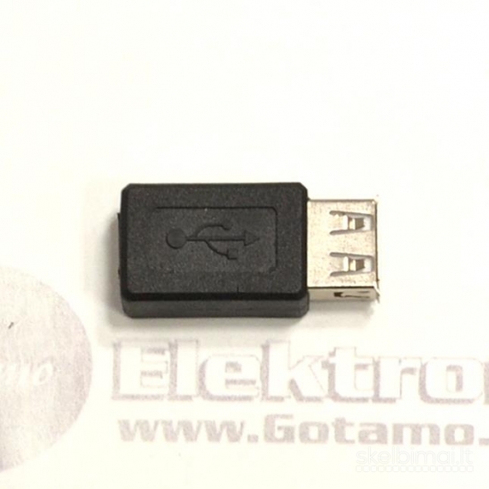 Mini USB lizdas į USB 2.0 lizdą jungtis WWW.GOTAMO.LT