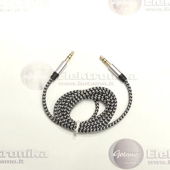 AUX 3.5mm į AUX 3.5mm laidas 1 metras WWW.GOTAMO.LT