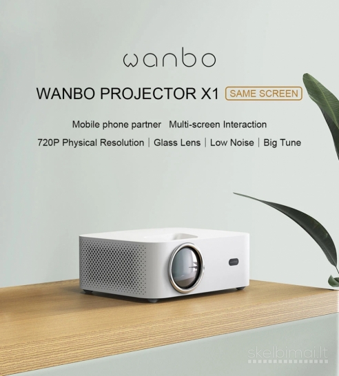 Naujas Xiaomi Wanbo X1 vaizdo projektorius 