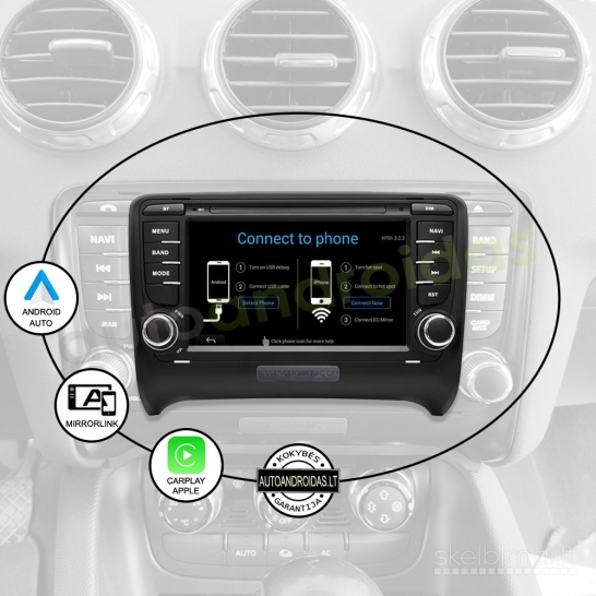 AUDI TT (MK2) 2008-14 Android multimedija navigacija automagnetola