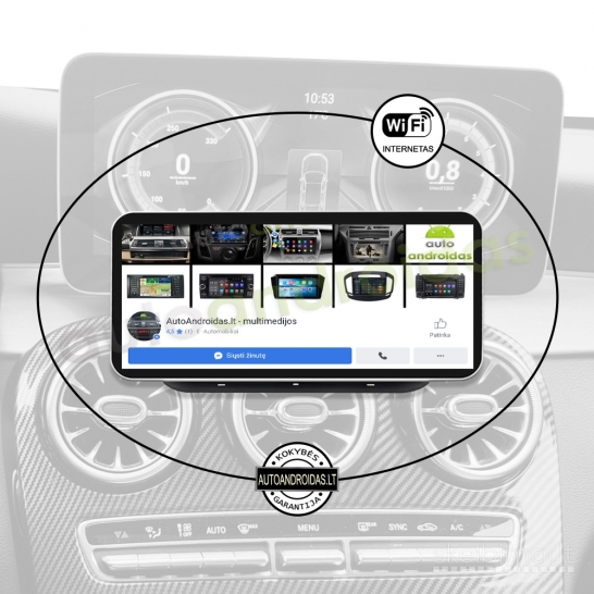 MERCEDES C W205 GLC X253  2014-18 Android multimedija automagnetola navigacija