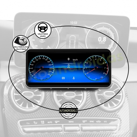 MERCEDES C W205 GLC X253  2014-18 Android multimedija automagnetola navigacija