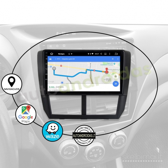 SUBARU FORESTER IMPREZA 2007-13 Android multimedija navigacija automagnetola