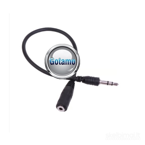 AUX 3.5mm į AUX 2.5mm lizdą jungtis laidas WWW.GOTAMO.LT