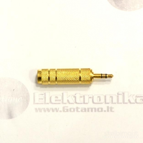 AUX 3.5mm į AUX 6.35mm lizdą jungtis WWW.GOTAMO.LT