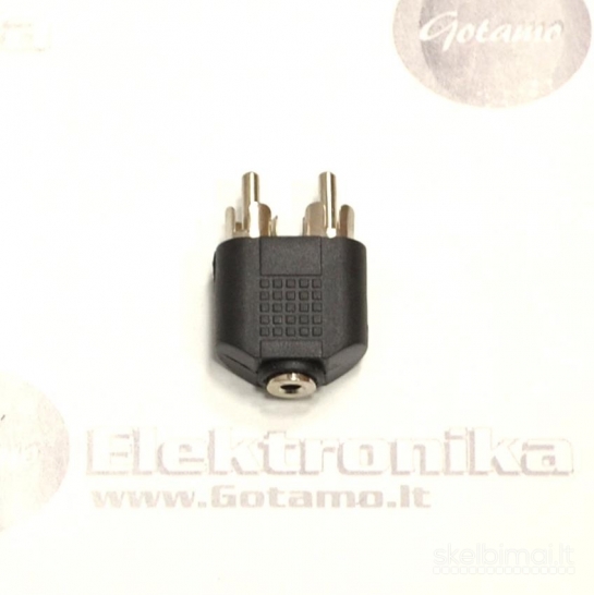 AUX 3.5mm lizdas į 2 RCA jungtis WWW.GOTAMO.LT