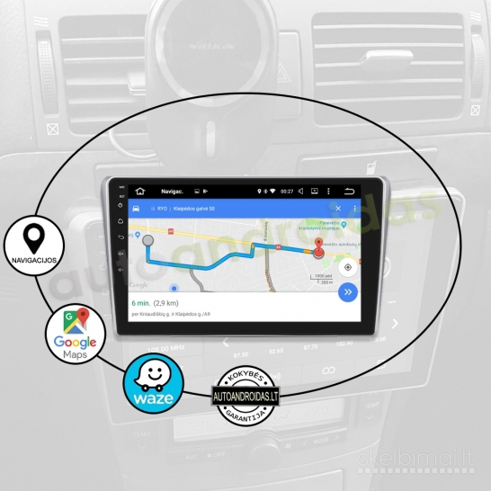 TOYOTA AVENSIS T25 2002-08 Android multimedija navigacija automagnetola