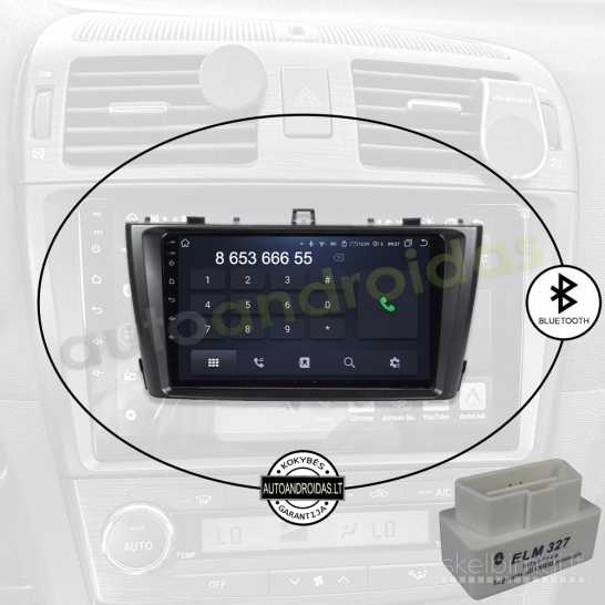 TOYOTA AVENSIS T27 2008-15 Android multimedija navigacija automagnetola