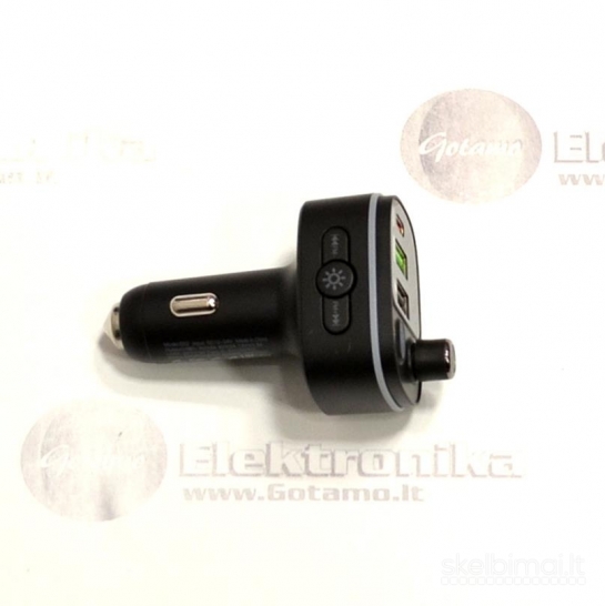 FM moduliatorius Hoco su Type-C 20W ir USB 18W lizdais įkrovimui