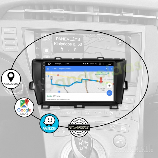 TOYOTA PRIUS 3 XW30 2009-15 Android multimedija navigacija automagnetola
