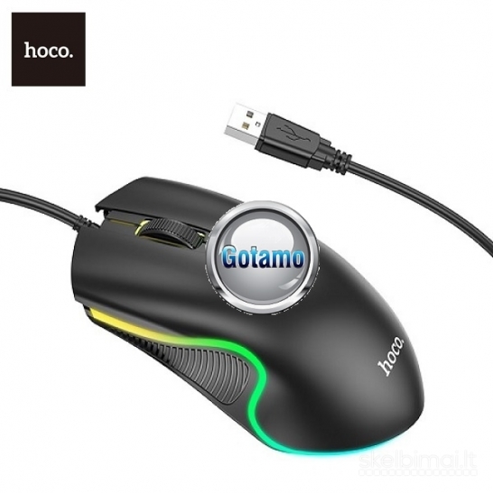 Optinė pelė su laidu Hoco Gaming WWW.GOTAMO.LT