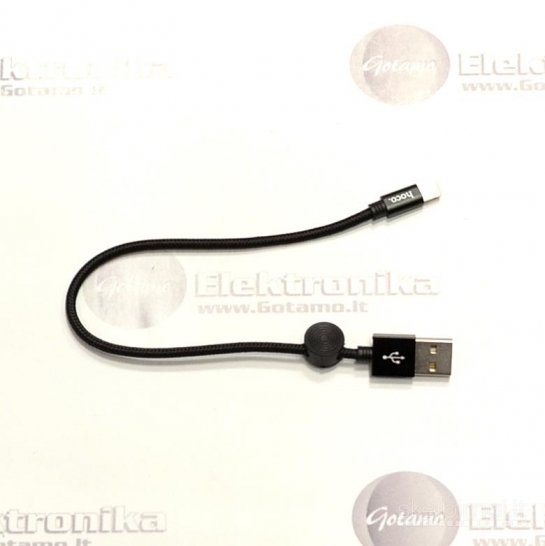 Apple Lightning laidas 0.25 metro Hoco 2.4A WWW.GOTAMO.LT