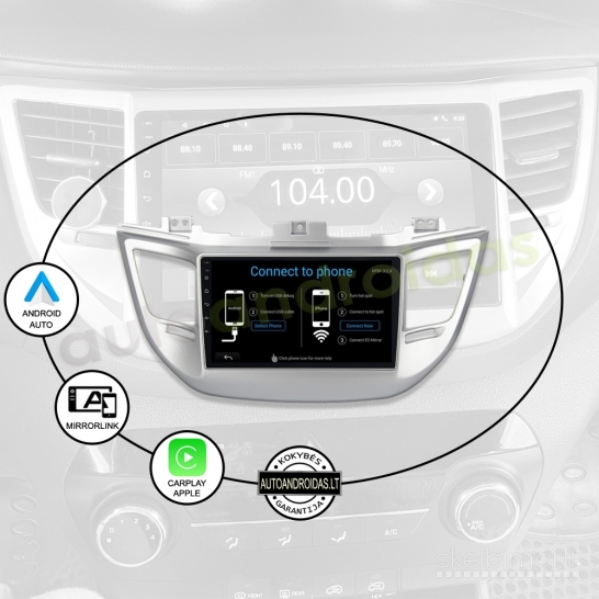 HYUNDAI IX35 TUSCON 3 2015-18 Android multimedija navigacija automagnetola