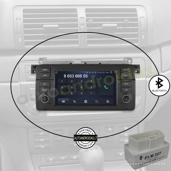 BMW 3 E46 1998-06 Android multimedija navigacija automagnetola