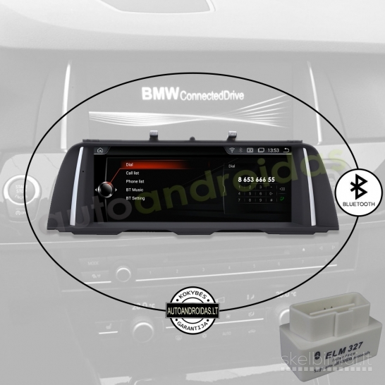 BMW 5 F10 F11 GT F07 2010-17 Android multimedija navigacija