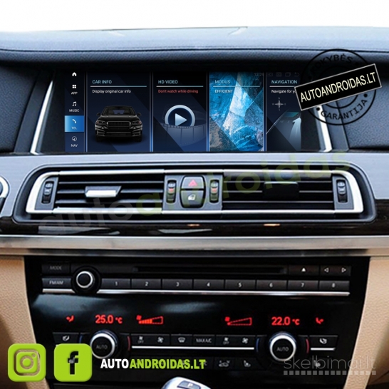 BMW 7 F01 F02 2009-15 Android multimedija navigacija