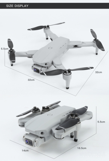 Naujas L900 Pro Dronas GPS 2x kameros 2x baterijos