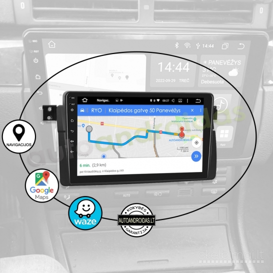 BMW 3 E46 1998-06 Android multimedija navigacija automagnetola