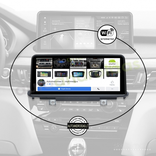 BMW X5 F15 X6 F16 2014-18 Android multimedija navigacija