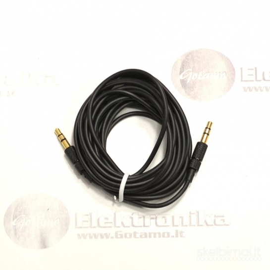 AUX 3.5mm į AUX 3.5mm laidas 3 metrai WWW.GOTAMO.LT