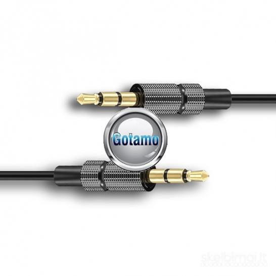 AUX 3.5mm į AUX 3.5mm laidas 3 metrai WWW.GOTAMO.LT