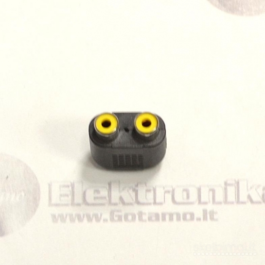 AUX 3.5mm lizdas į 2 RCA lizdus jungtis WWW.GOTAMO.LT