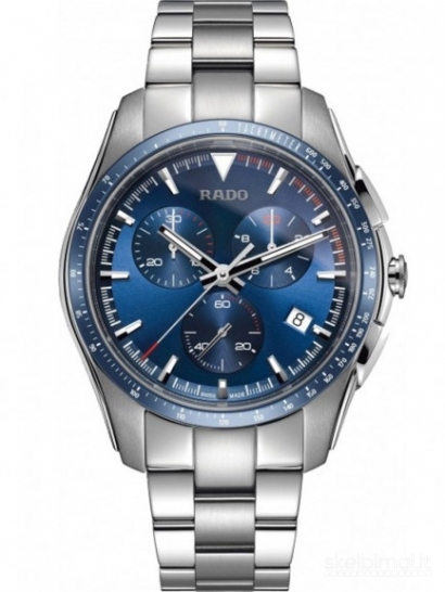 Rado Mens HyperChrome Quartz Chronograph Navy Blue Dial Bracelet Watch R32259203