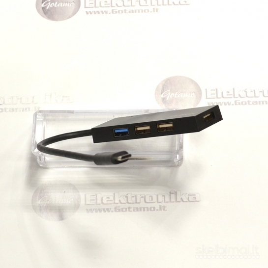 Type-C šakotuvas USB 3.1 1 lizdas ir USB 2.0 3 lizdai ClipTec (USB HUB)