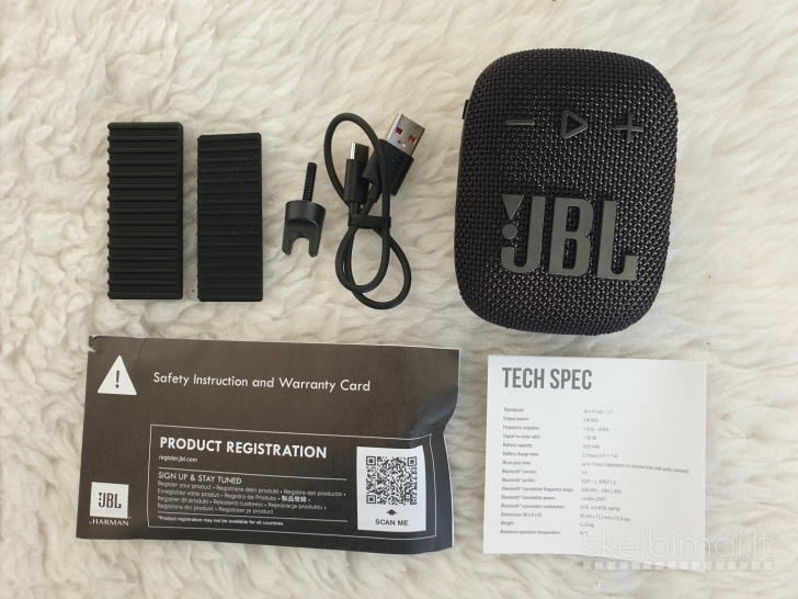 Nauja "JBL Wind 3S" belaidė įkraunama bluetooth kolonėlė