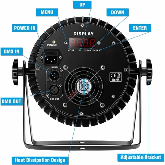 DELIBANG BB26 LED Par prožektorius 18 x 10 W