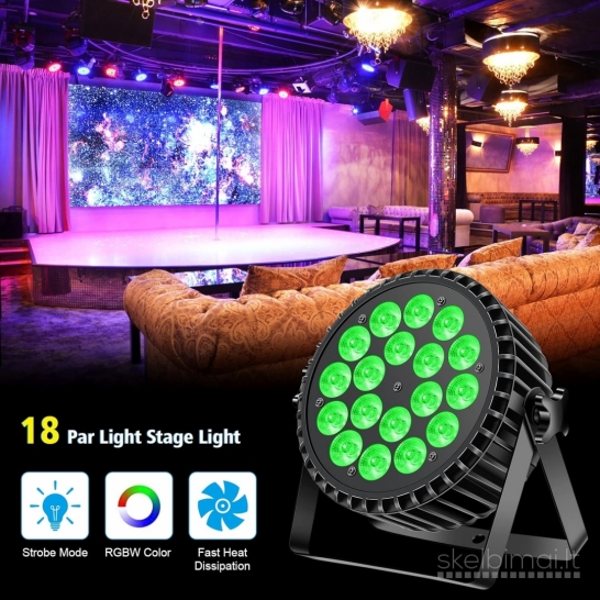 DELIBANG BB26 LED Par prožektorius 18 x 10 W