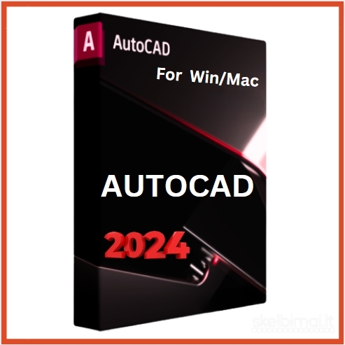 Autodesk Autocad 2024 visam gyvenimui