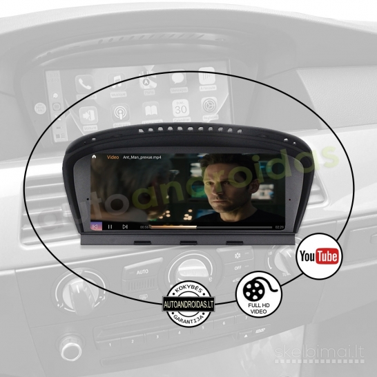 BMW 3 E90, BMW 5 E60 2004-12 Android multimedija navigacija