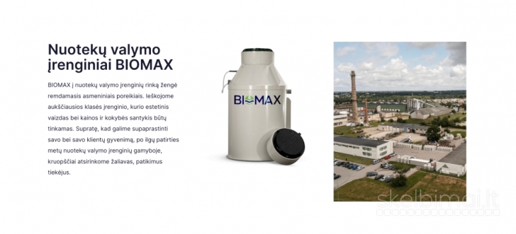 BIOMAX.LT - nuotekų valymo įrenginiai, montavimas ir priežiūra