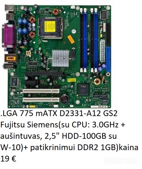 Komp. Fujitsu-Siemens W-7 + LCD 17" yra dovanu