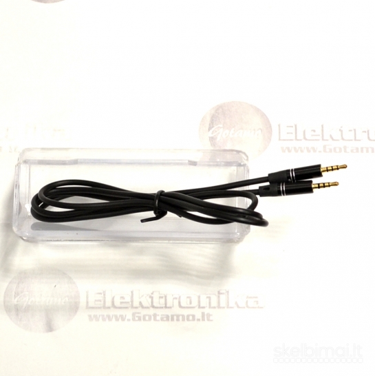 AUX 2.5mm į AUX 2.5mm laidas (4-conductor) 1 metras WWW.GOTAMO.LT