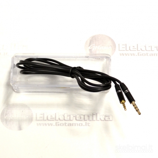 AUX 2.5mm į AUX 3.5mm laidas (4-conductor) 1 metras WWW.GOTAMO.LT