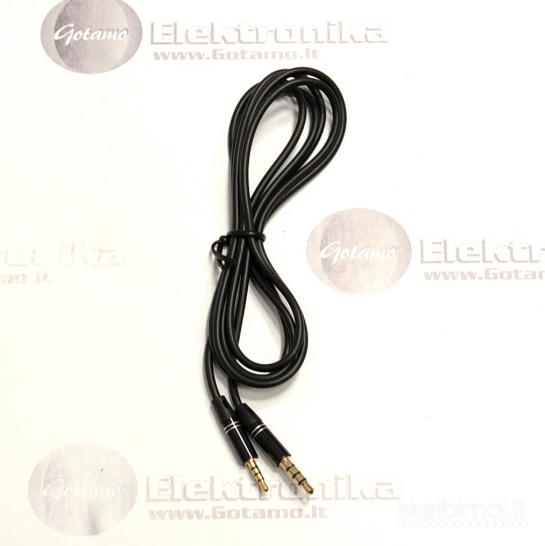 AUX 2.5mm į AUX 3.5mm laidas (4-conductor) 1 metras WWW.GOTAMO.LT