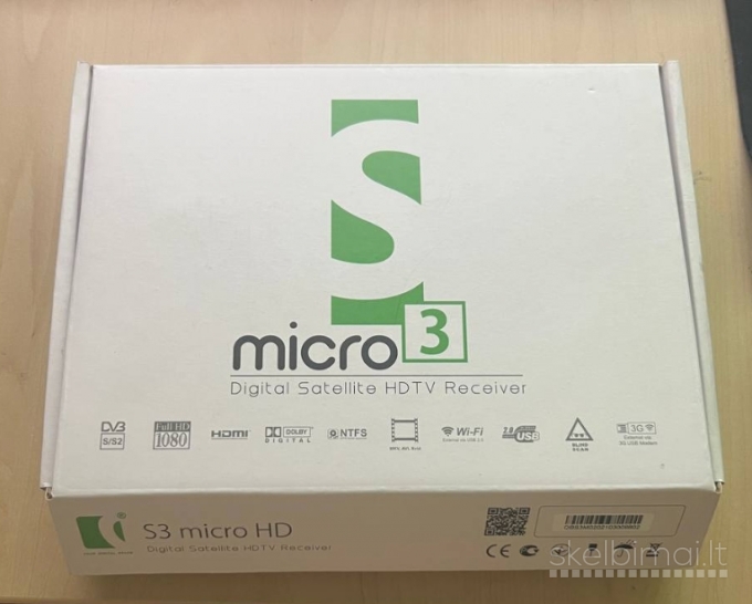 Parduodu Openbox S3 micro HD tiunerį