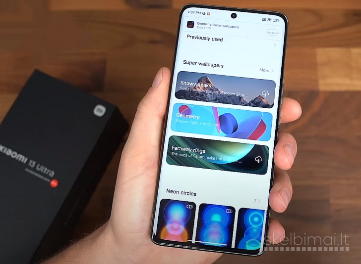 NAUJAS! XIAOMI 13 ULTRA 5G-6.73"COLIŲ-1TB+DĖKLAS DOVANŲ!
