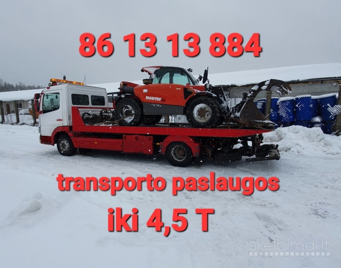 Transporto paslaugos iki 4,5t.Techninė pagalba 