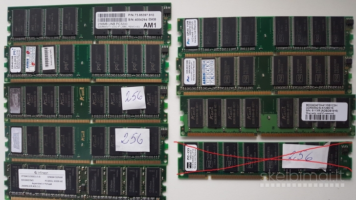 DDR RAM įvairiu (antikvariatas)