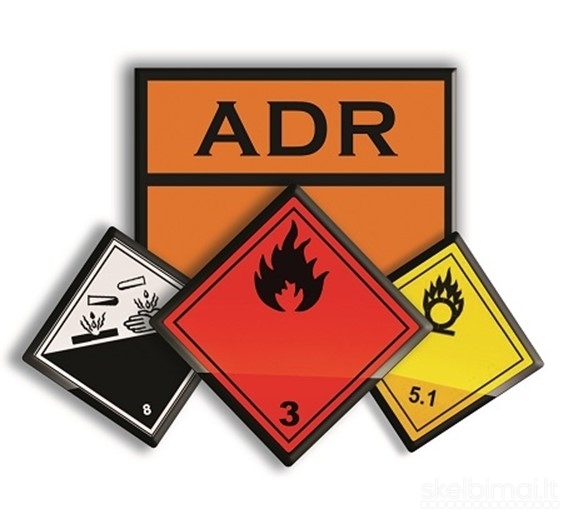 Курсы водителей по перевозке опасных грузов ADR (ДОПОГ ) в Шяуляе